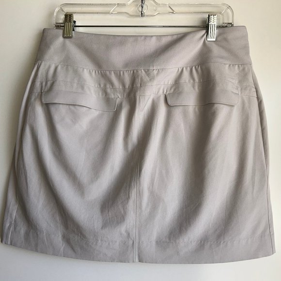 ATHLETA Soho Skort Skirt with Attached Shorts, #211382, Light Gray, Size 12 - Picture 7 of 11